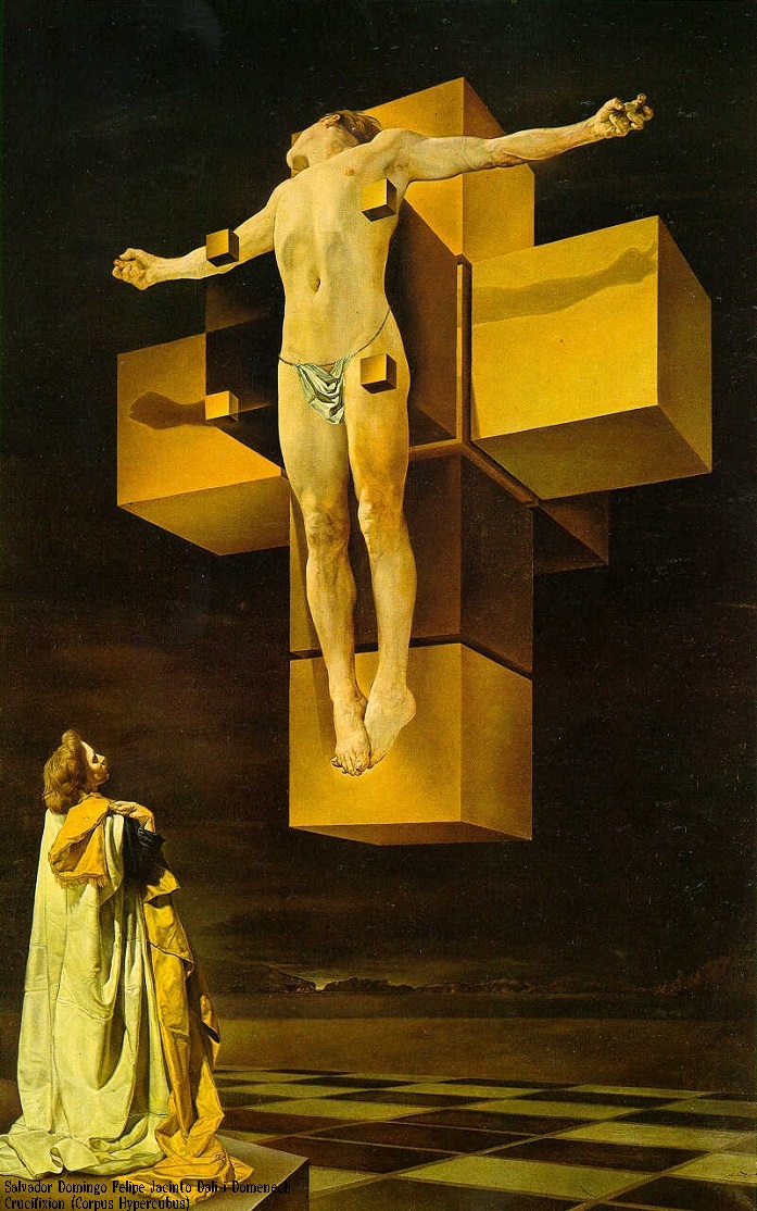 salvador dali Crucifixion-Corpus-Hypercubus.jpg